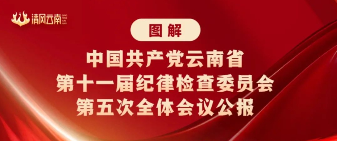一圖速覽！中國共產黨云南省第十一屆紀律檢查委員會第五次全體會議公報